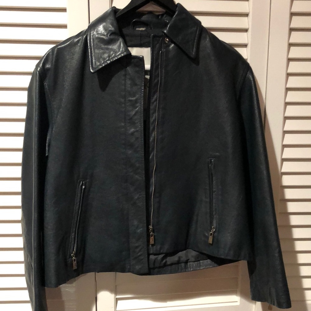 Vintage Anne Klein leather jacket, XS